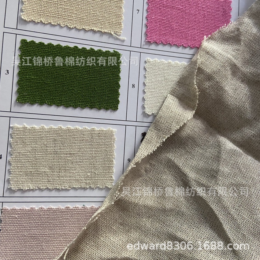 Хлопковая льняная серая ткань, пескоструйный полиэстер, льняной зеленый ивовый креп, печатная клейкая льняная хлопковая смесь, меланжевая пряжа, оксфорд