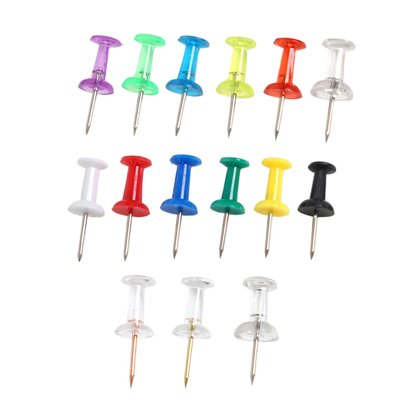 Прозрачная пластиковая I-образная кнопка для пробковой доски