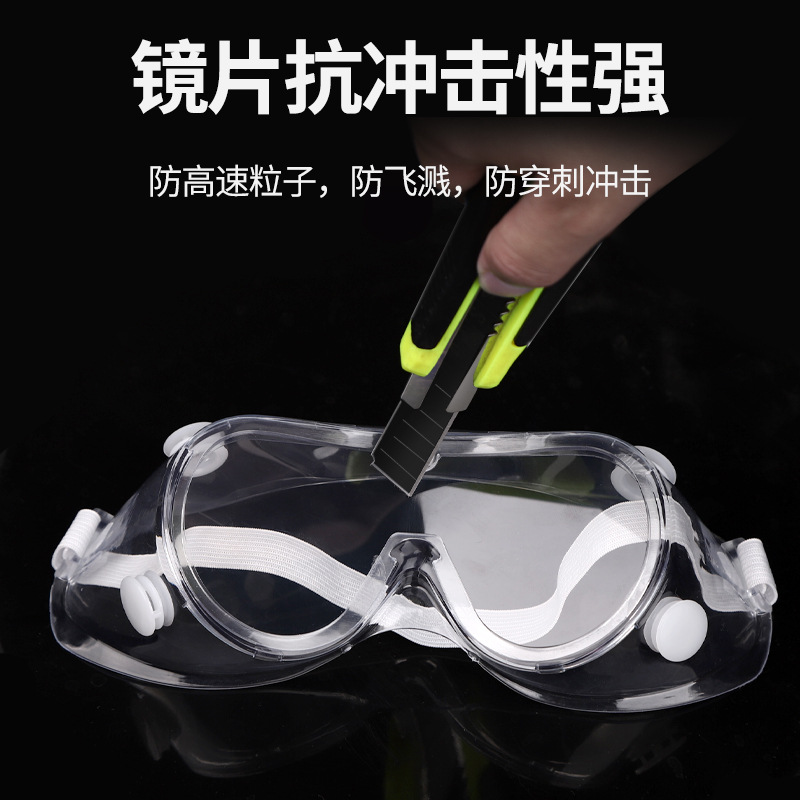 Manufacturer's Anti-Fog Goggles, Anti-Impact Transparent Protective Eye Mask, Anti-Sand, Anti-Dust, Anti-Spittle, Labor Protection Glasses, Fully Enclosed