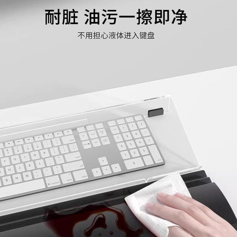 Ep keyboard hand rest wrist pad wrist rest mouse pad palm rest office home typing acrylic keyboard stand