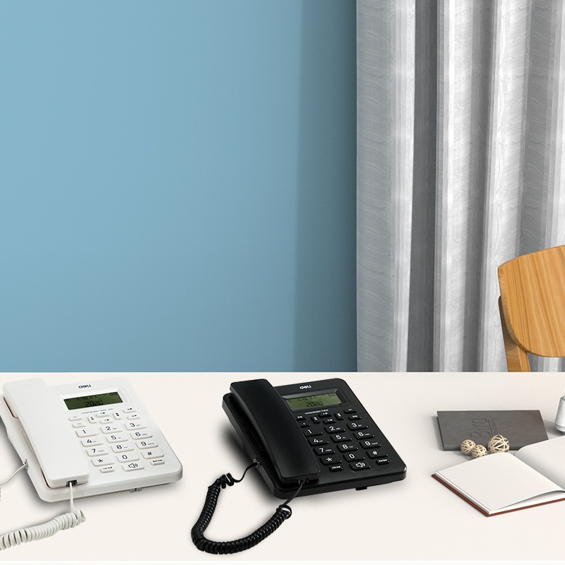Deli 13606 wired sitting fixed telephone landline fixed telephone Home Office caller ID telephone