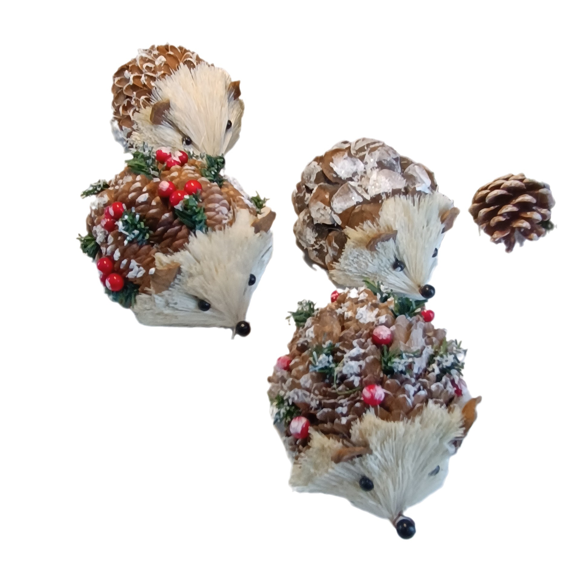 Handmade Straw Hedgehog Ornament for Garden Decoration, Cute and Adorable Animal Gift, Landscape Small Ornament