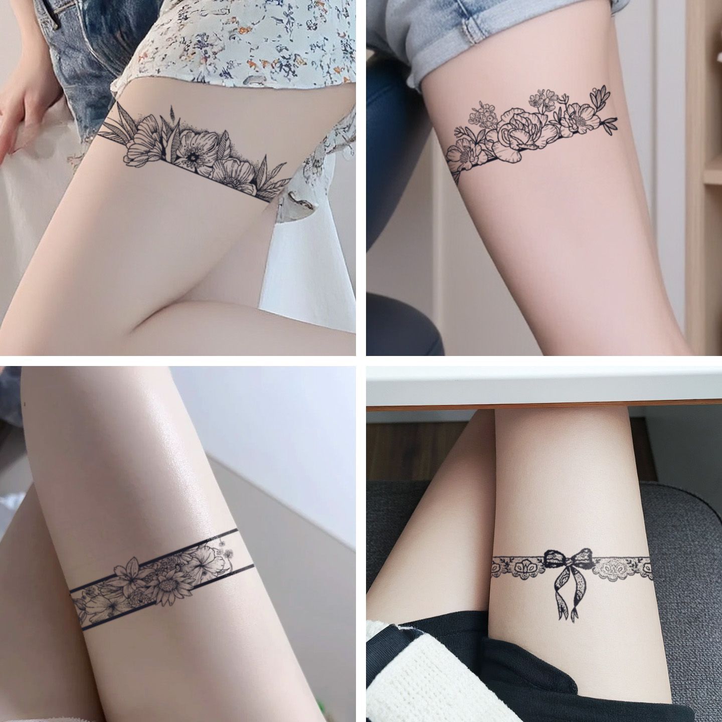 Татуировка-наклейка на ногу в виде бабочки, полупостоянная, водонепроницаемая, долговечная, высококачественная, неотражающая