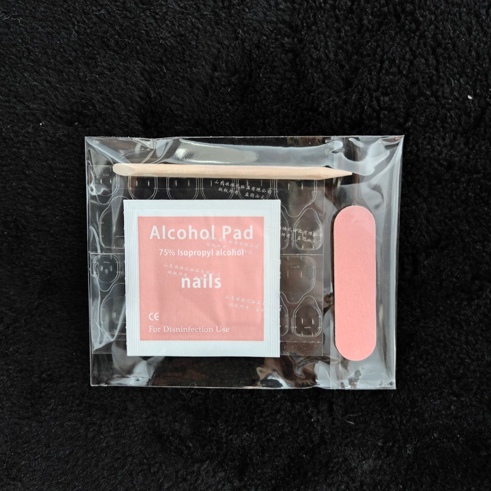 Wear nail kit nail material package small rub strip jelly glue glue gel remover wooden stick nail remover portable suit