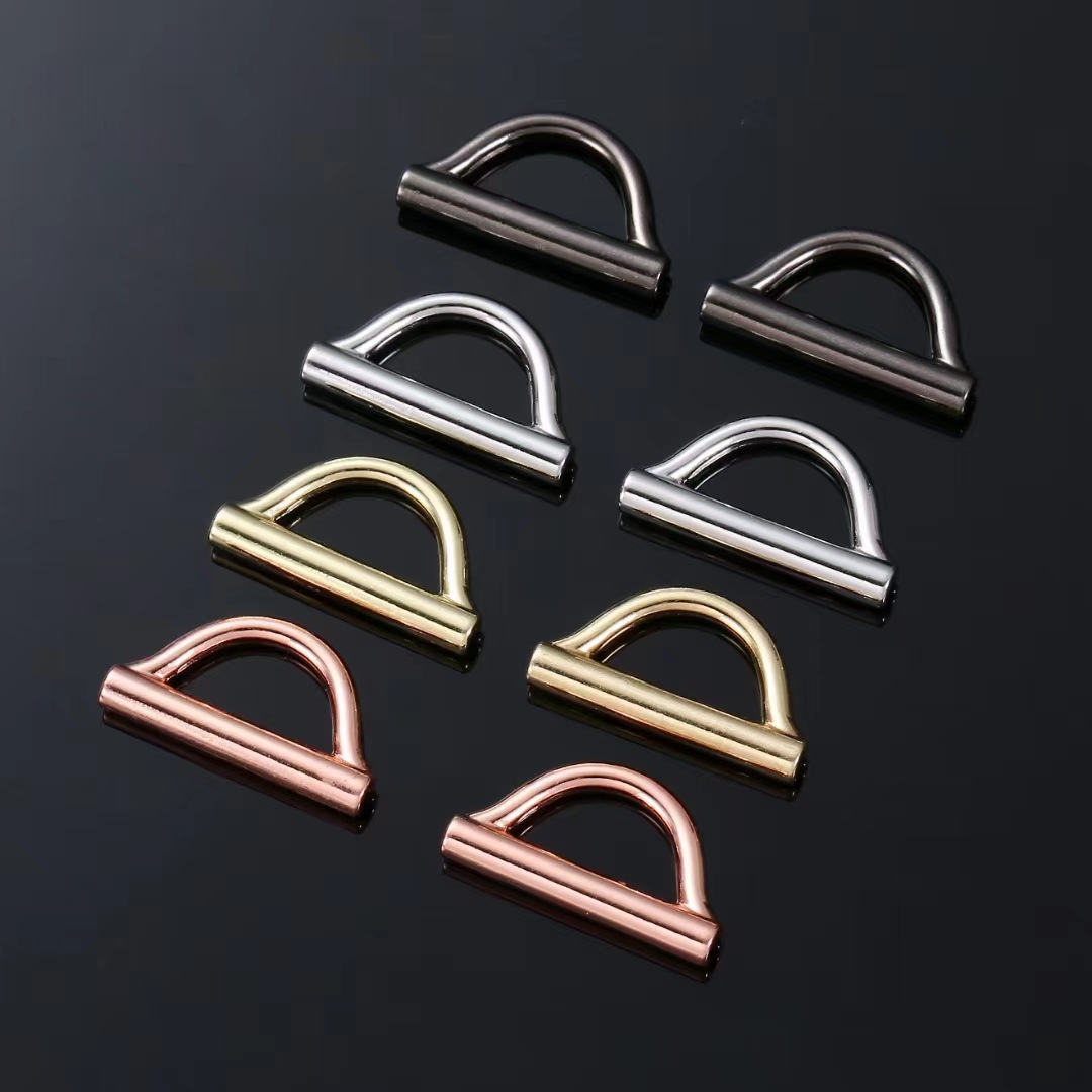 D-shaped buckle metal adapter for handmade webbing personal DIY jewelry strap connector 14/20/22mm