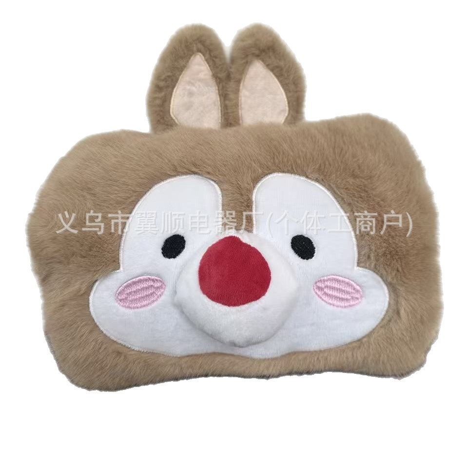 Cartoon Foot Warmer Rechargeable Electric Shoe Warmer Hot Water Bottle Heater Plush Hot Water Bag Foot Warmer Electric Foot Warmer Cover