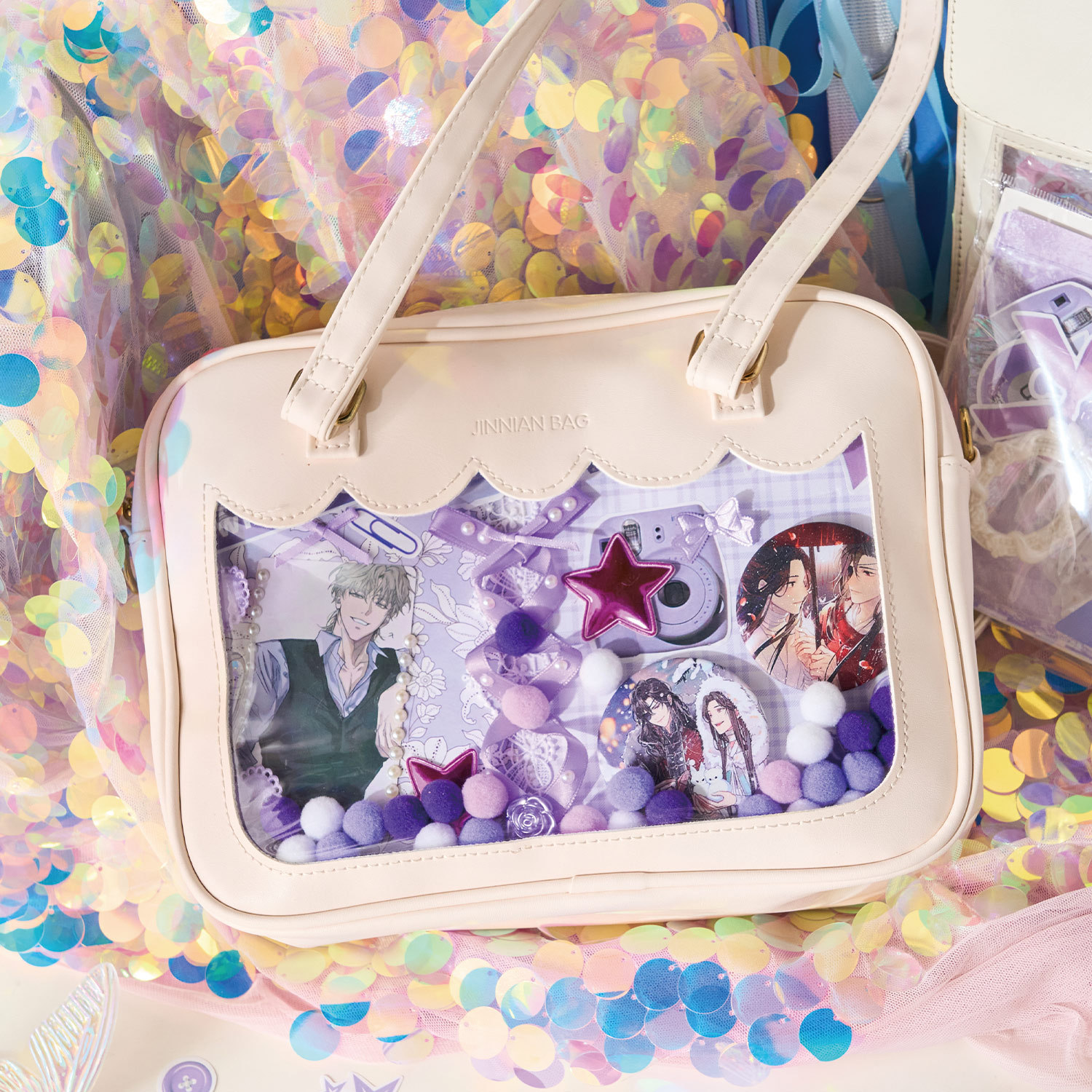 Pain Bag Material Kit Dreamland Store Series Happy Tie Bag Ribbon Lace DIY Pain Bag Material Set Storage