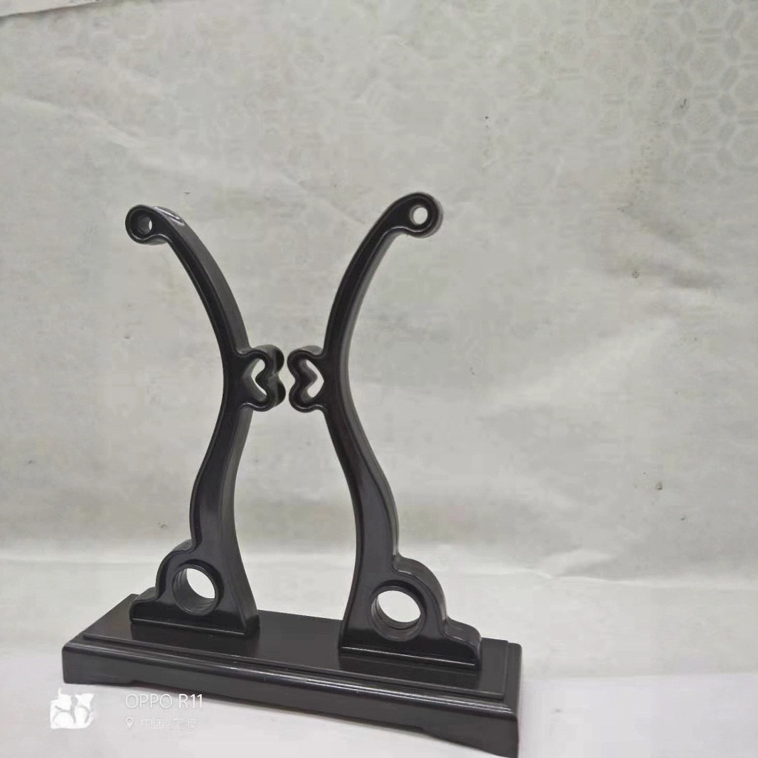 Plastic Fan Stand Base Chinese Style Round Fan Holder Palace Fan Support Base Retro Fan Display Display Stand Wholesale