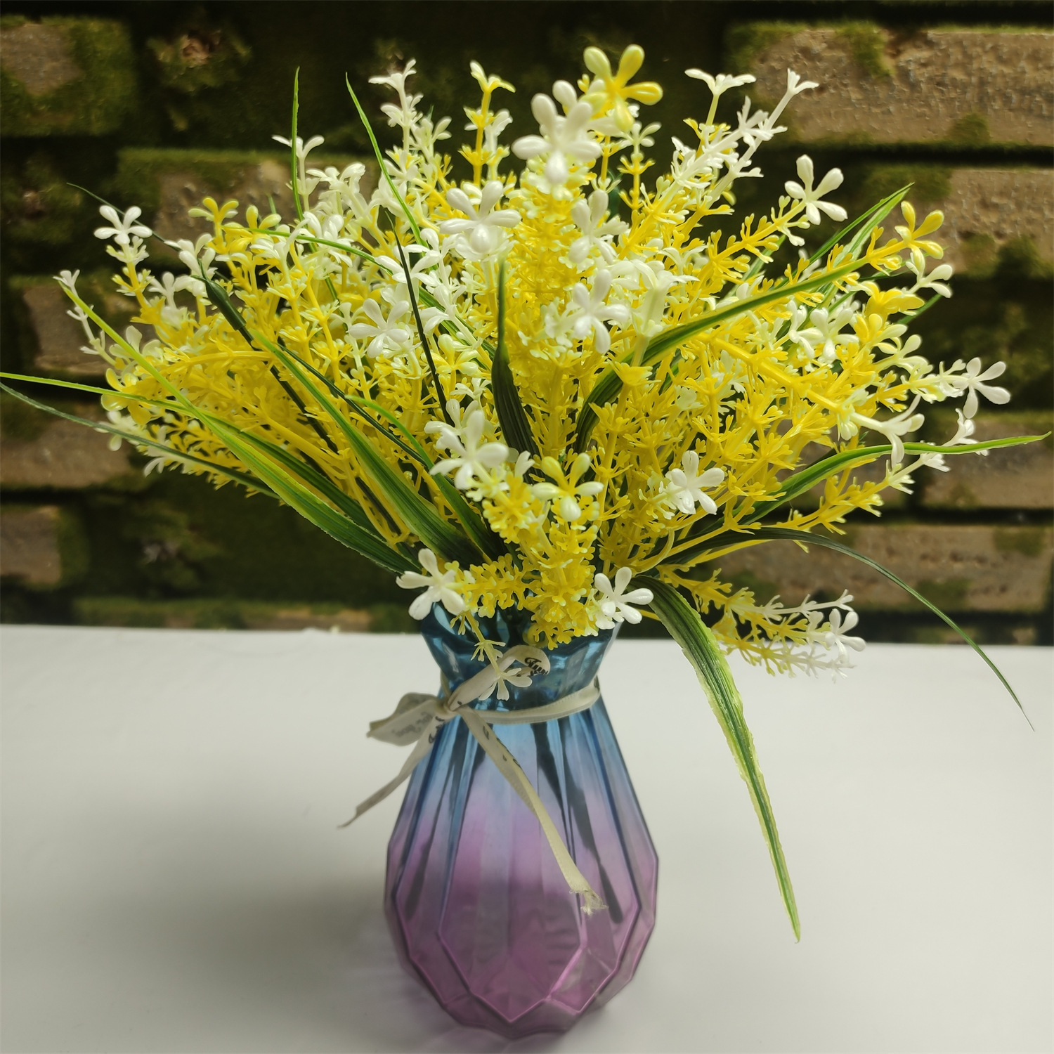 5-branch millet ear grass artificial Fern artificial flower matching flower arrangement decorative lawn beautification material crafts wholesale