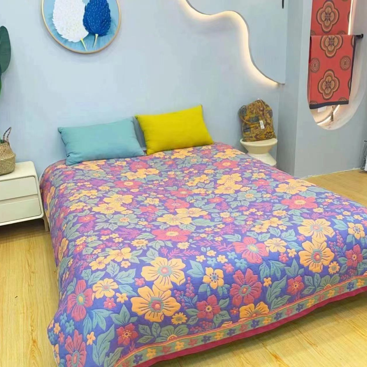 Factory direct thick gauze adult towel quilt air conditioning quilt as blanket summer quilt