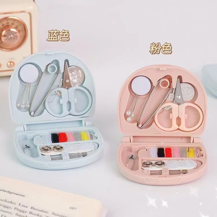 Nordic style mini sewing box portable small sewing kit sewing tools combination set hotel supplies wholesale