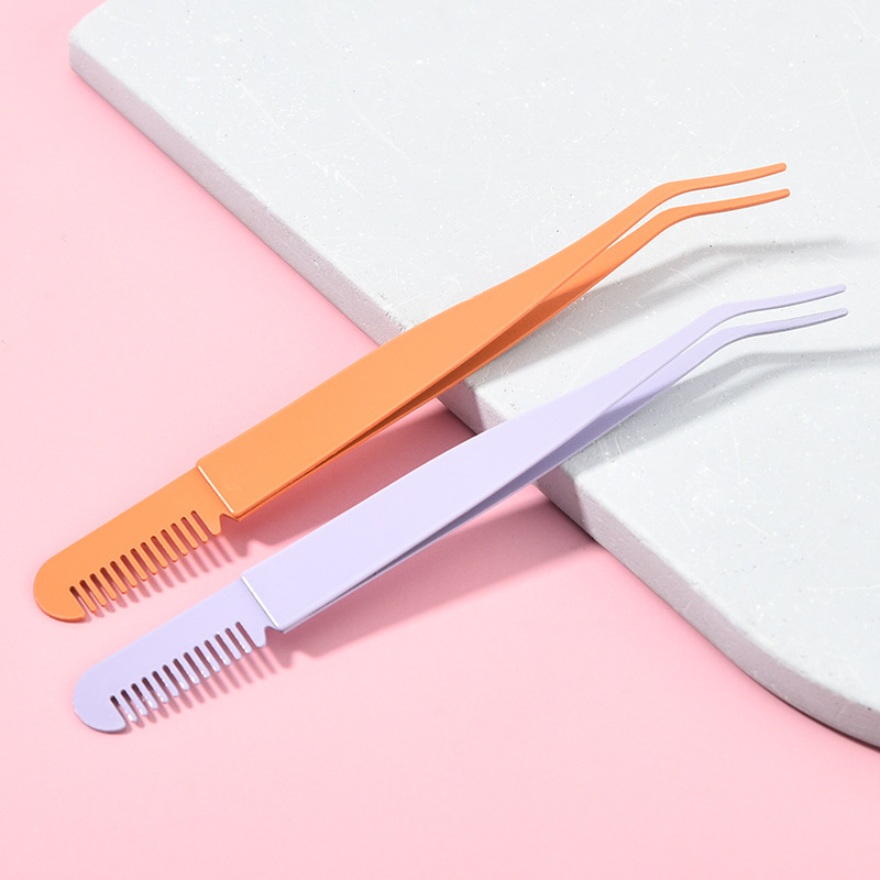 Eyebrow Clip with Comb, Stainless Steel, Various Choices of Beauty Tools, Comb, Eyebrow Clip, Hair Plucking Clip, Manufacturer Wholesale