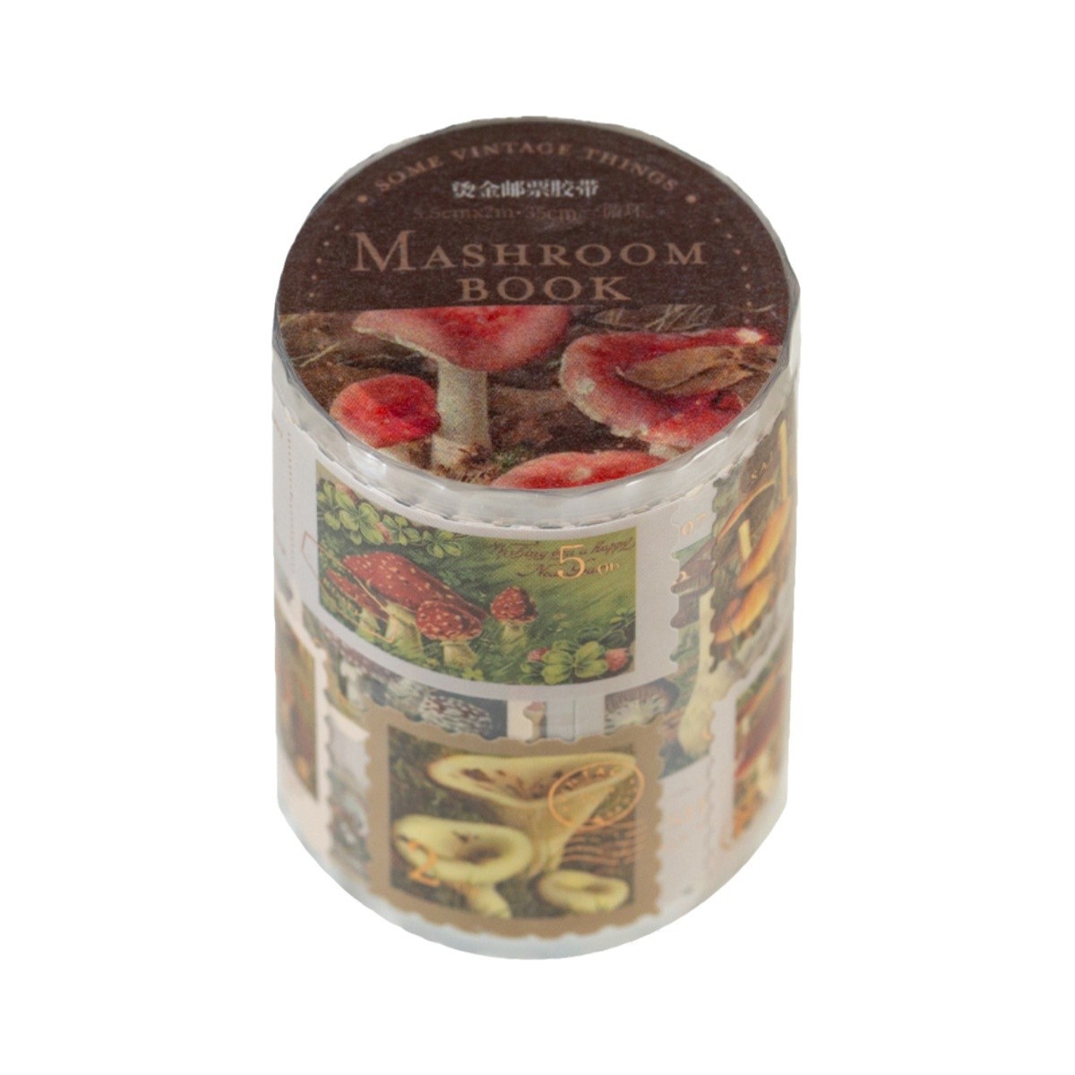 Retro Gold Stamp Tape Kidsren's Ledger Material Decoration Girl's Handmade DIY Postcard Sealing Sticker