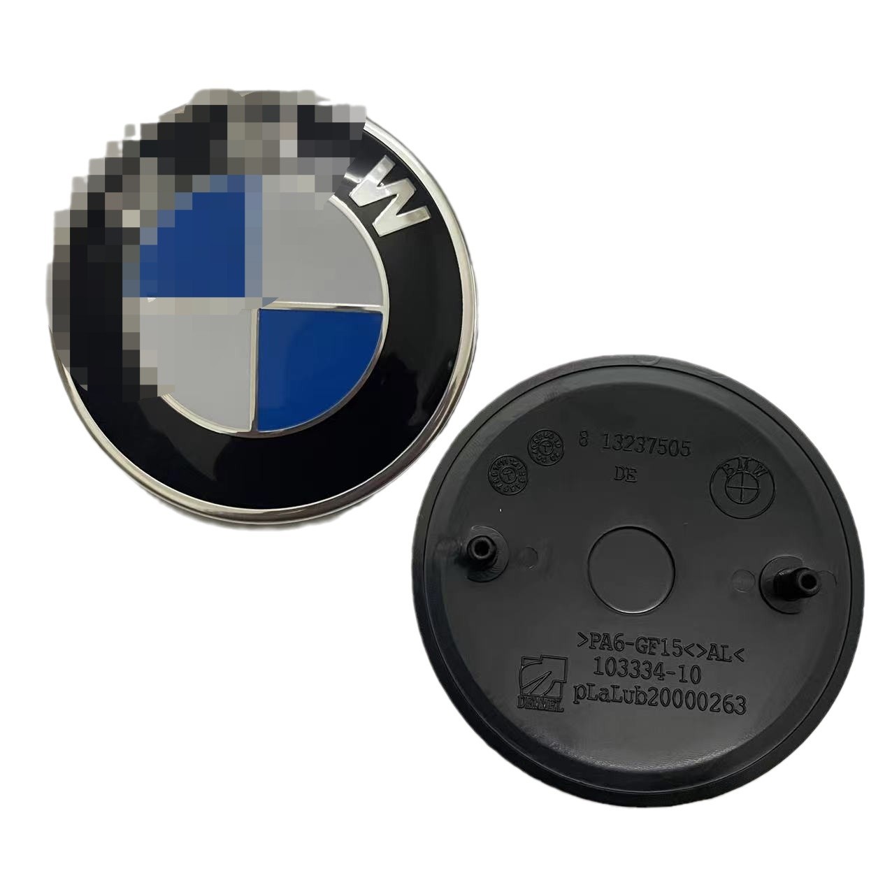 Suitable for BMW original car logo 82mm74mm original black bottom front and rear logo hood trunk car logo