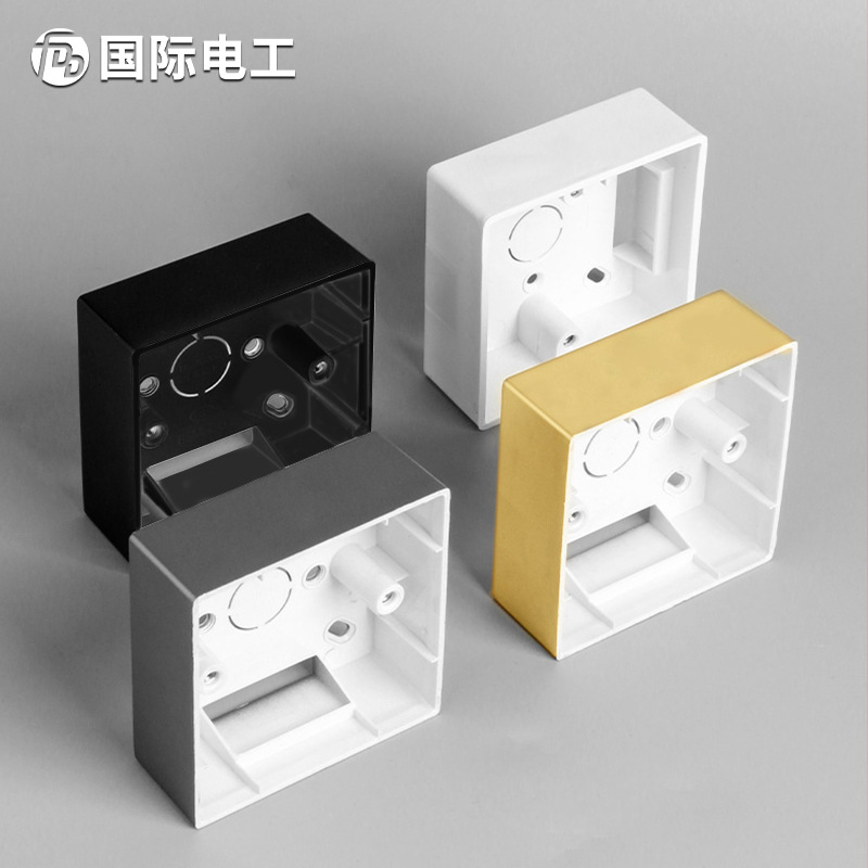 Тип 86 переключателя, ПВХ соединительная коробка, универсальная, 1 2 3 позиции, нижняя коробка, открытая проводная коробка