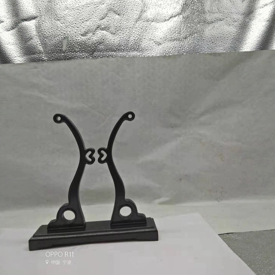 Plastic Fan Stand Base Chinese Style Round Fan Holder Palace Fan Support Base Retro Fan Display Display Stand Wholesale