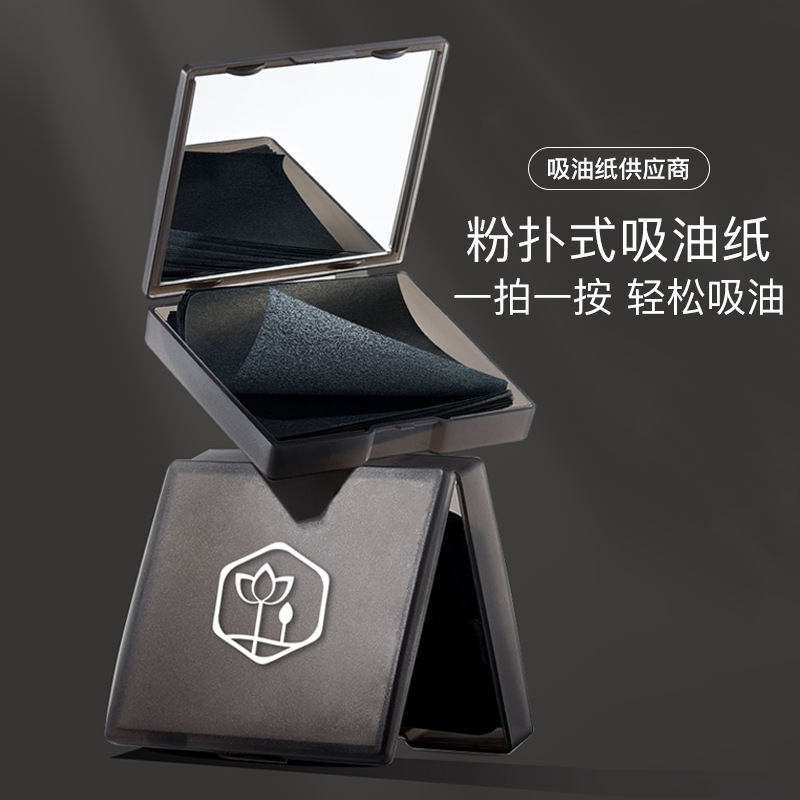 Кастомизированная бумага для впитывания масла, портативная, с зеркалом