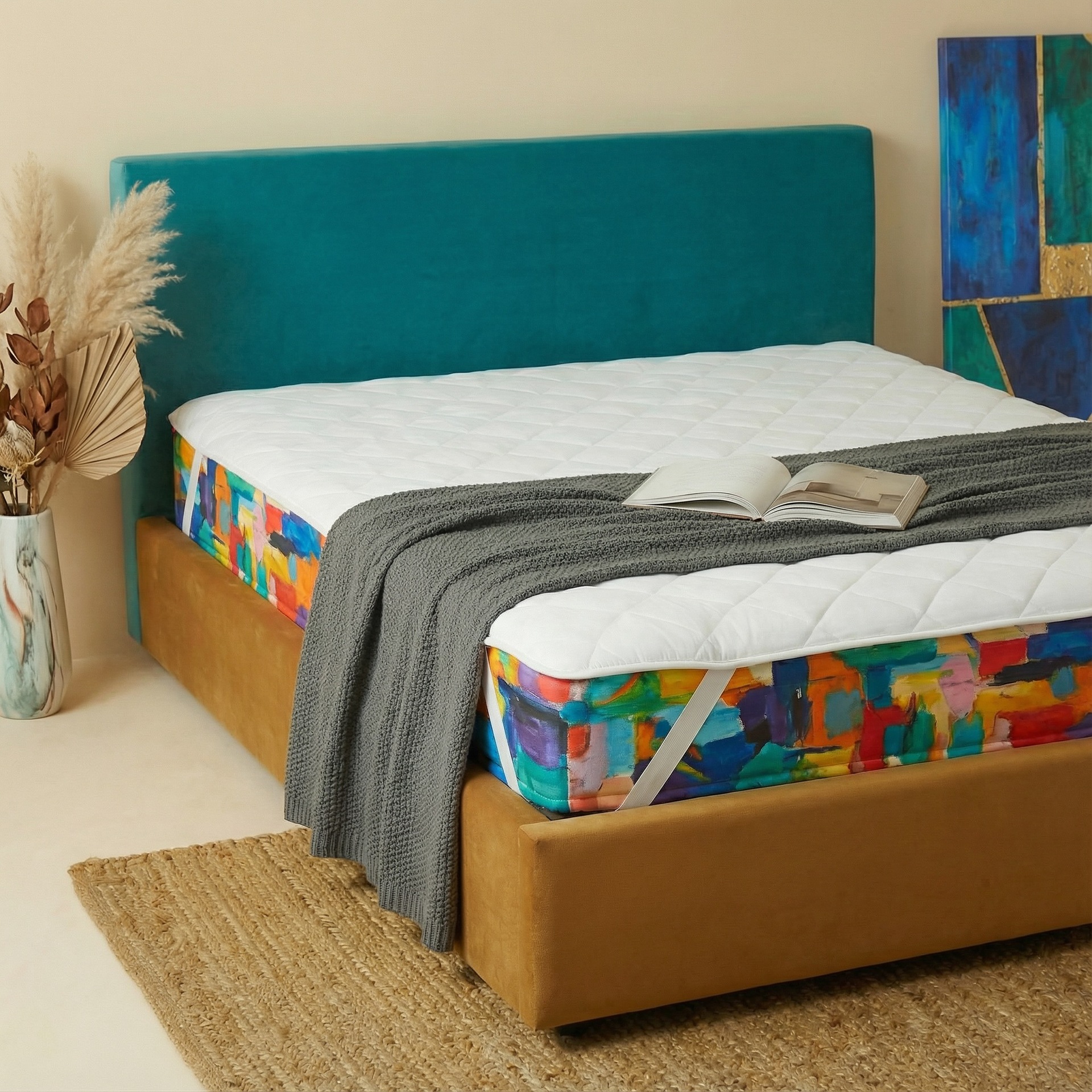 Waterproof Bed Protector for Hotels and Guesthouses, Breathable and Urine-Resistant Mattress Pad, Protective Mattress Cover, Fitted Sheet Style