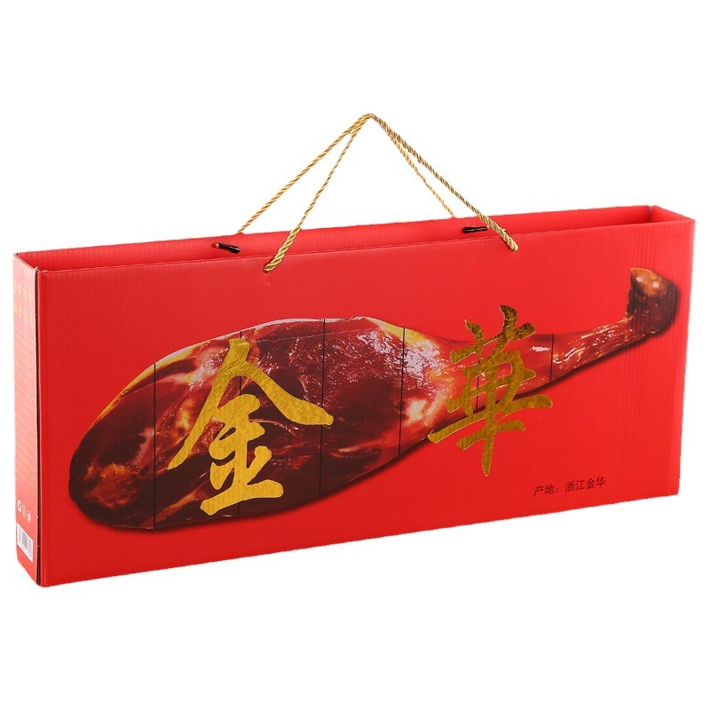 Jinhua ham 2kg 3kg slice gift box Zhejiang local products Spring Festival pickled fresh pork bacon gift box wholesale