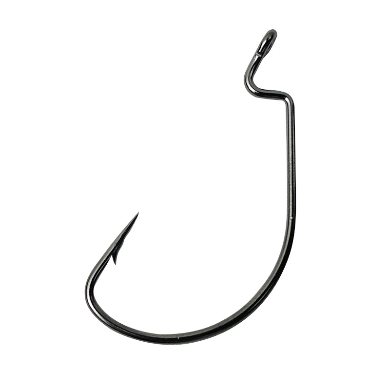 High carbon steel wide belly crank hook deep sea fishing giant iron plate single hook barbed Luya soft bait hook hook manufacturers