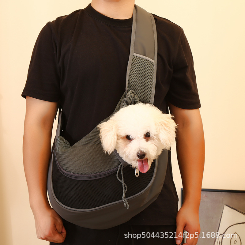 Pet Shoulder Bag Cat and Dog Bag Travel Portable Mesh Breathable Crossbody Bag Pet Chest Small Backpack Wholesale