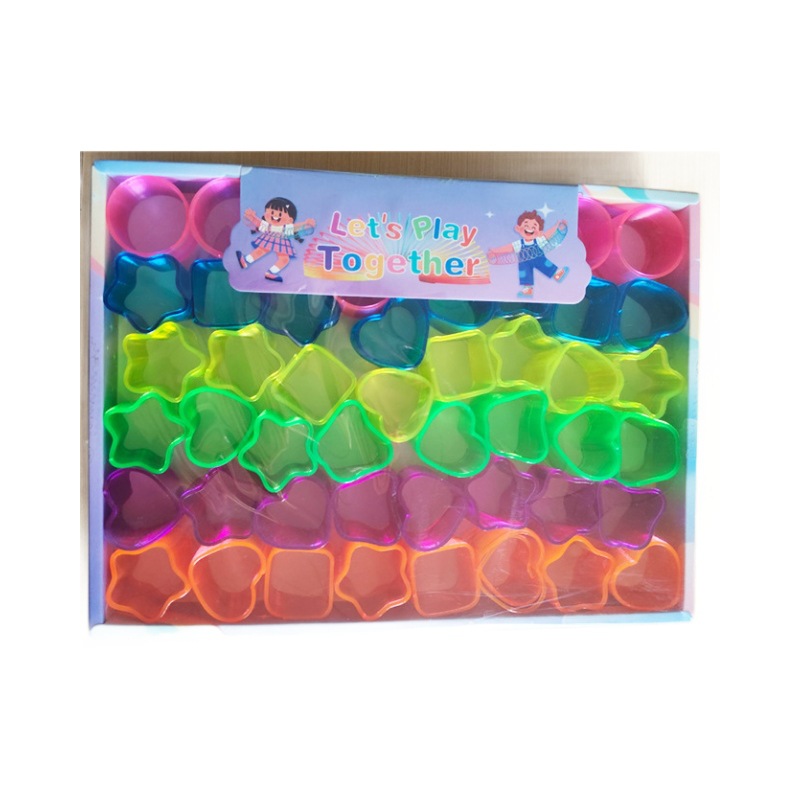 Special-Shaped Spring Ring Magic Rainbow Circle Children's Toy Educational Colorful Stacking Elastic Circle Street Stall Night Market Wholesale