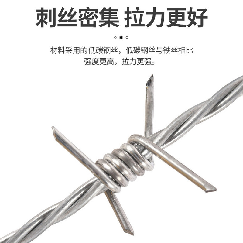 Wholesale Anti-Climb and Anti-Theft Hot-Dip Galvanized Double-Strand Barbed Wire Circle Zone Barbed Fence Anti-Climb Net Stainless Steel Barbed Wire Barbed Wire