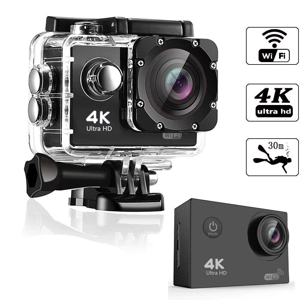 Cross-border 4K sports camera wireless WIFI can be connected to mobile phone outdoor diving camera HD waterproof riding record