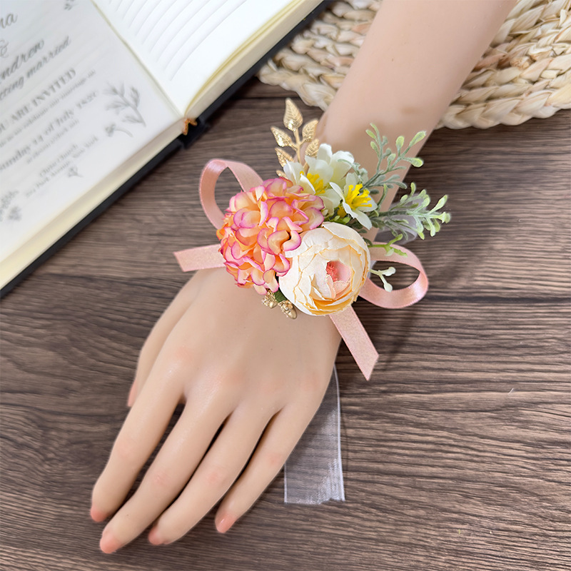 Mori wedding corsage bride and groom wedding full family family flower best man bridesmaid corsage brooch hand flower