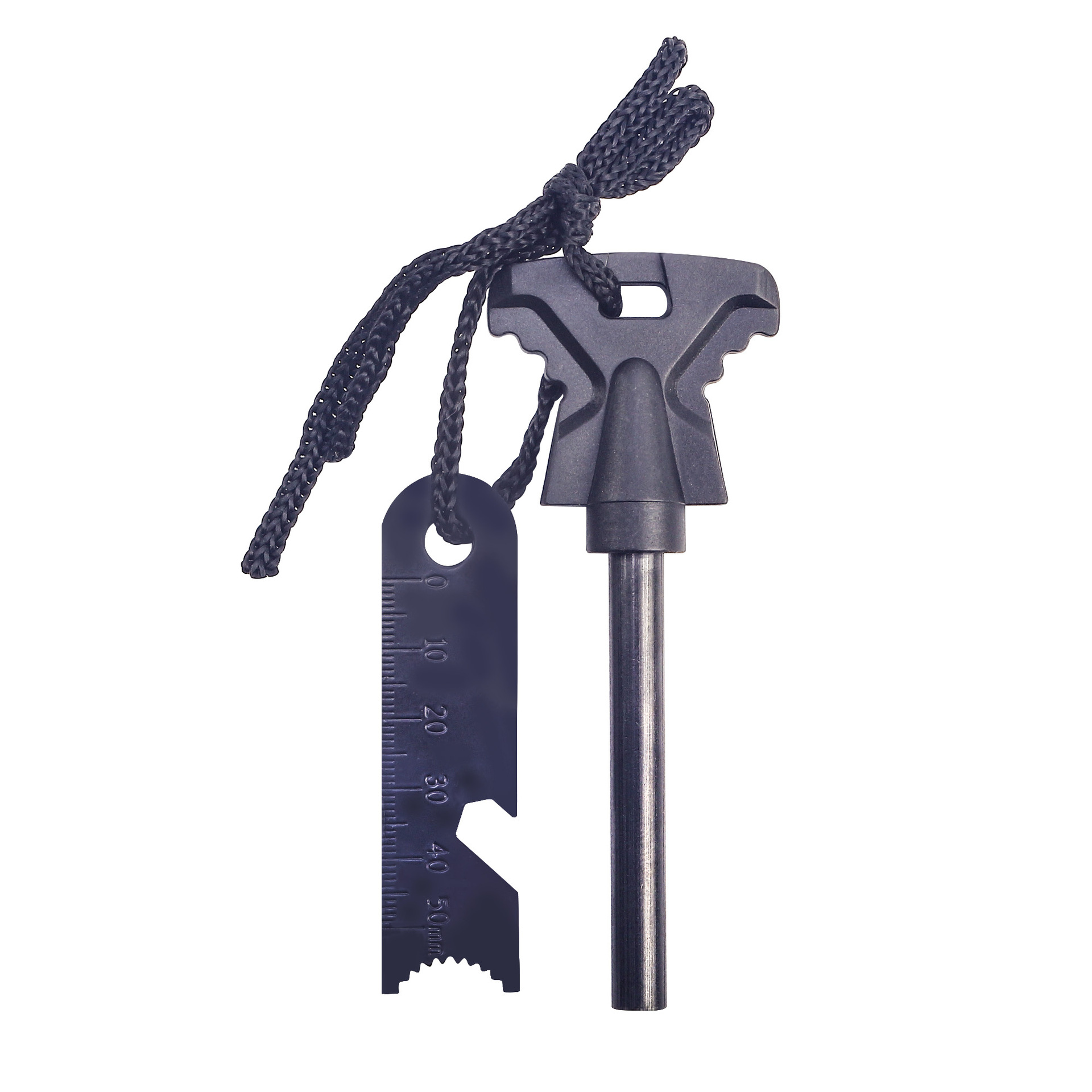 Butterfly-Shaped Wide Handle Fire Stick, Outdoor Survival Flint, Multi-Functional Flint Fire Starter, Magnesium Stick Bottle Opener