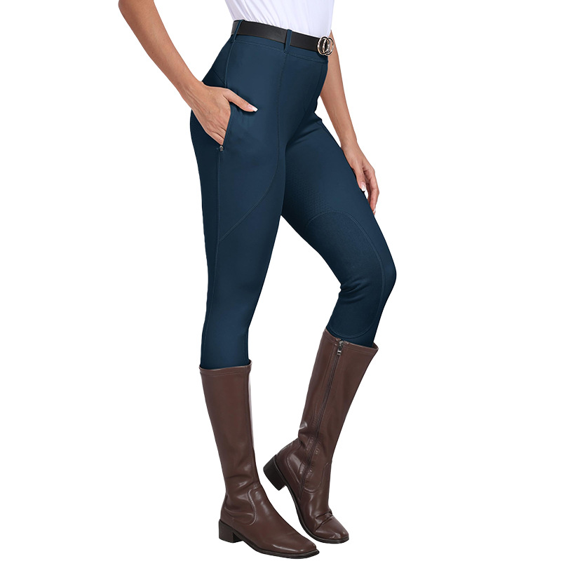 Cross-Border Clothing Customization for All Seasons, Full Silicone Men's and Women's Riding Pants, Sports Competition Training, Tight-Fitting High-Elastic Equestrian Pants