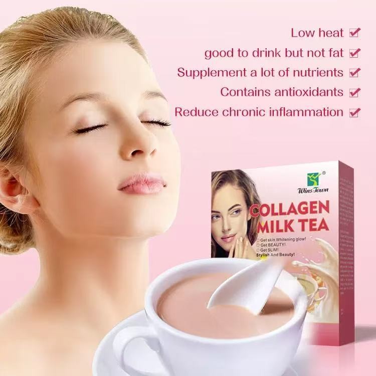 Collagen Milk Tea Get Skin Whitening Glow Get Slim