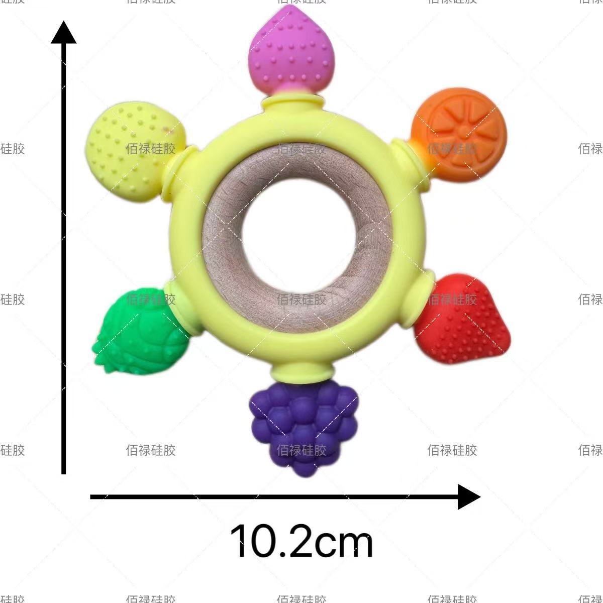 Кросс-бордерный новый прорезыватель силиконовый материал для периода прорезывания зубов малыша игрушка для моляров анти-едание игрушка для укуса
