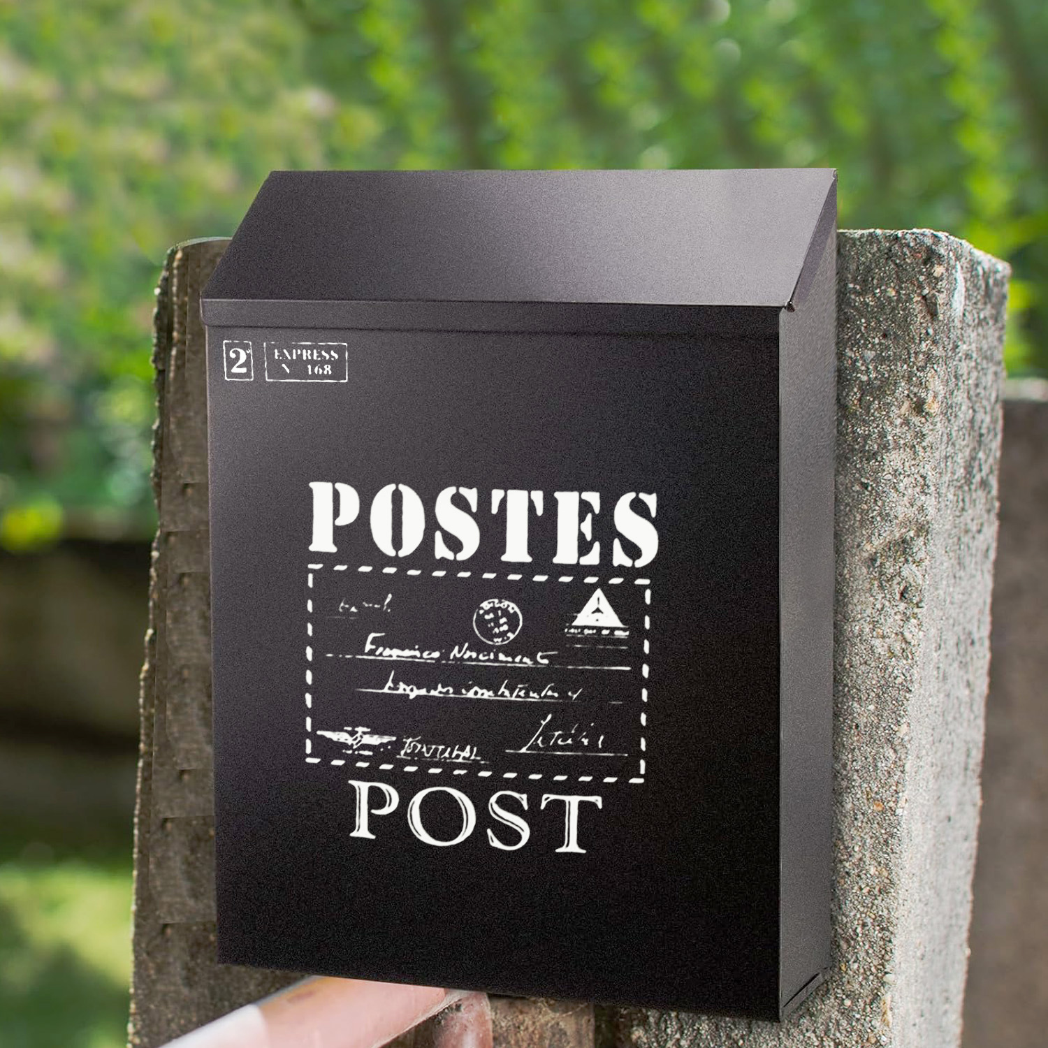 Кросс-бордерный почтовый ящик с замком, почтовый ящик в стиле страны для двора, простой настенный почтовый ящик из железа, на выбор несколько цветов