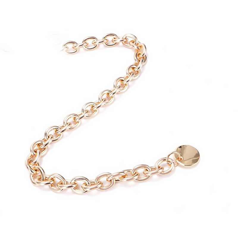 Women's Thin Belt Metallic Black Waist Chain Trendy Shirt Decoration Suit All-match Dress Shirt Summer Chain