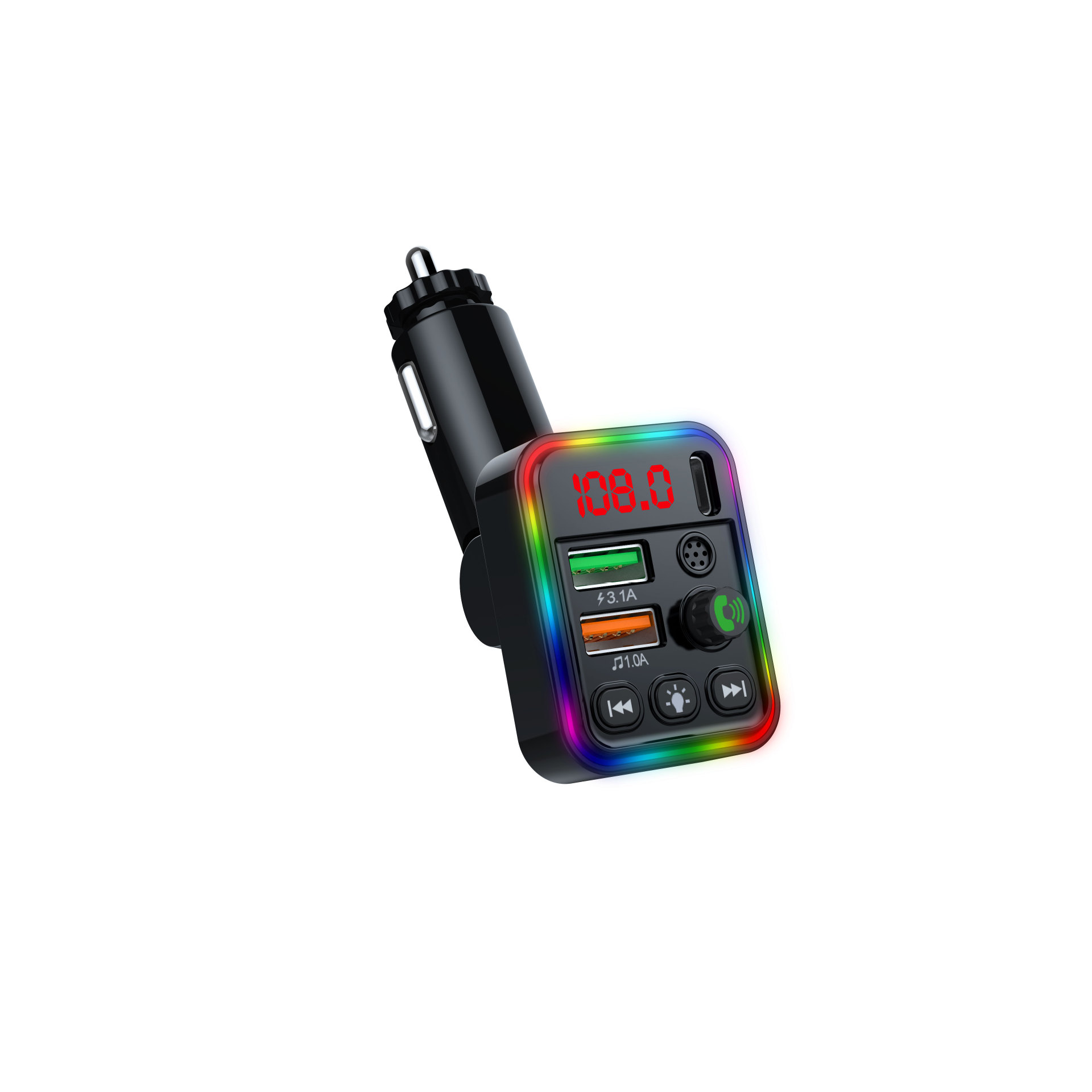 Автомобильный Bluetooth MP3 плеер P19 Умный вызов Однокнопочный ответ/сброс AV навигация