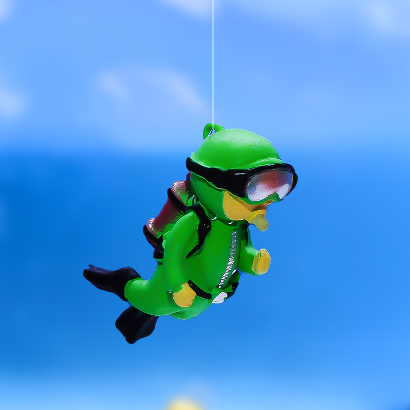 Explosive Blue Fat Diver Aquarium Pendant Fish Tank Landscape Decoration Decorations Floating Submerged in stock