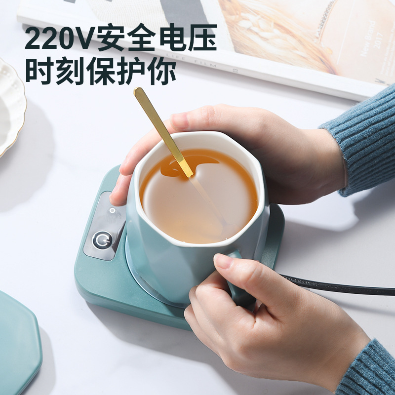 Cross-border intelligent constant temperature cup warm cup pad heat preservation plate ceramic business creative gift constant temperature insulation 55 degree warm cup
