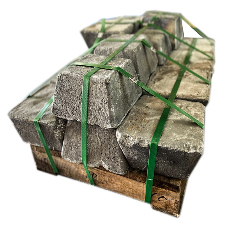 Customized No. 0 Refined Antimony 99.9% Antimony Ingot. No. 1 Antimony Block for Smelting 21K-25Kg. One Ingot 1kg Can Be Sold