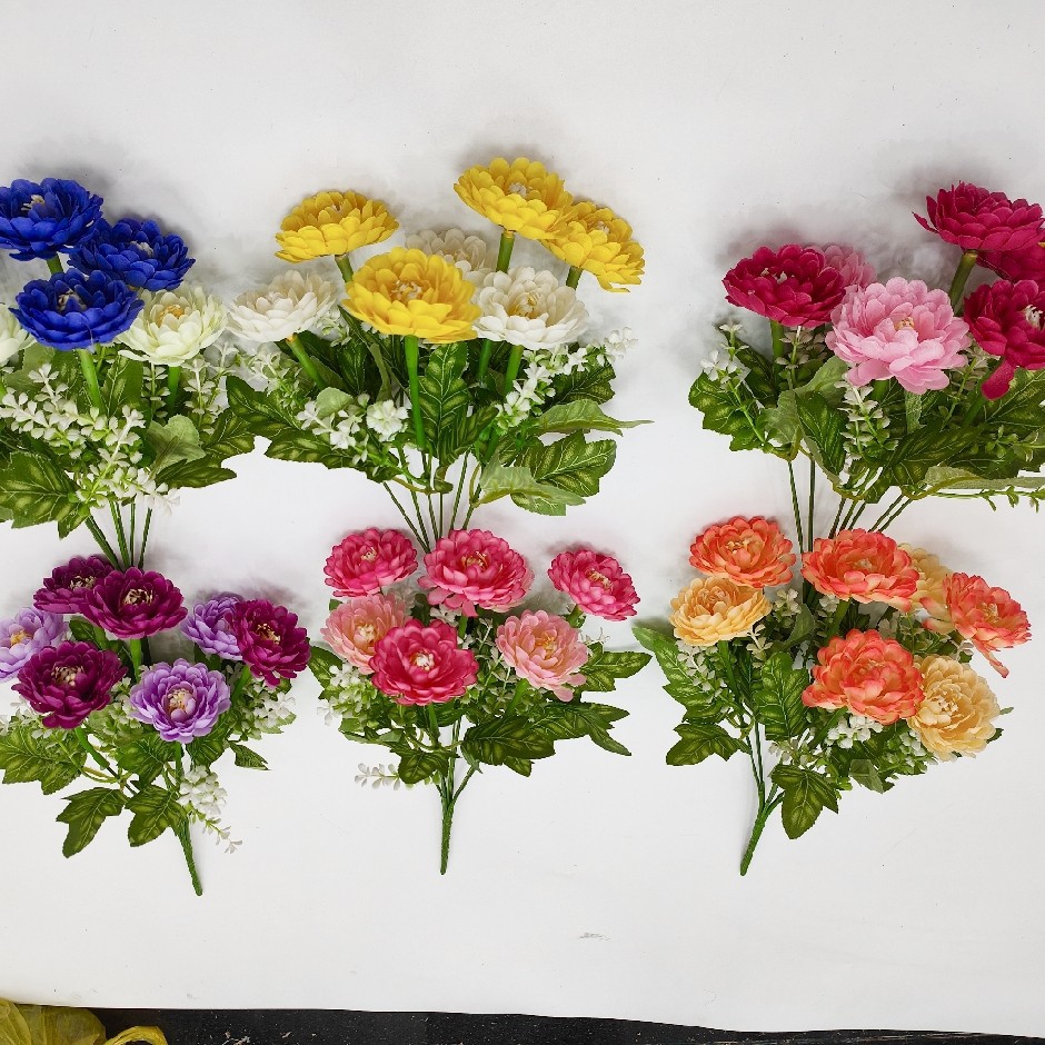 7 вилок сауссуреи лотос искусственные цветы пластиковые цветы для интерьера и экстерьера