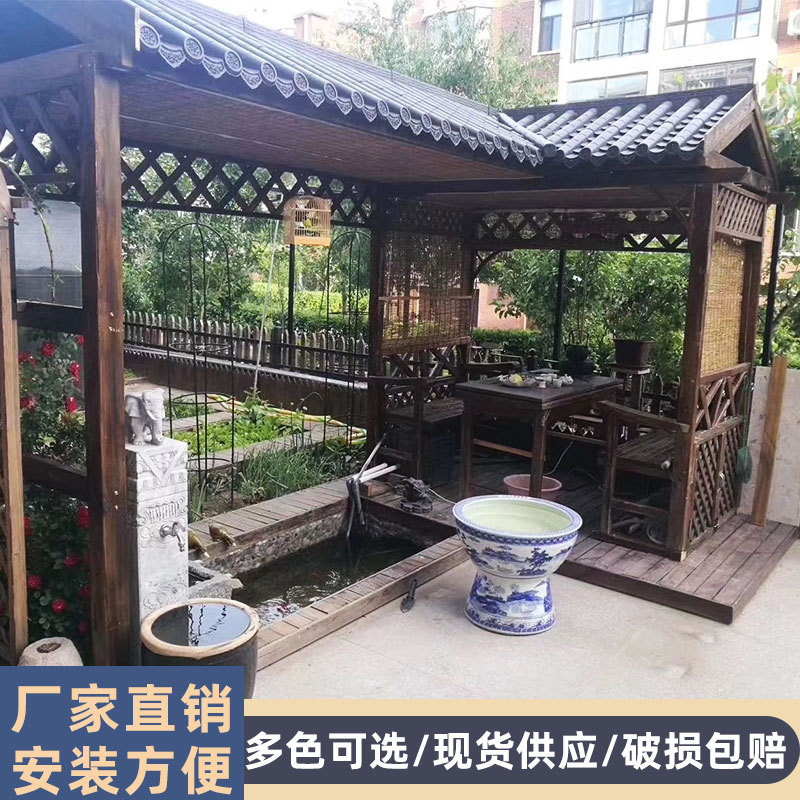 Brand New Material Antique Tile Resin Tile Chinese-Style Eaves Decoration Plastic Small Green Tile Fake Door Head Ancient Building Wall Glazed Tile