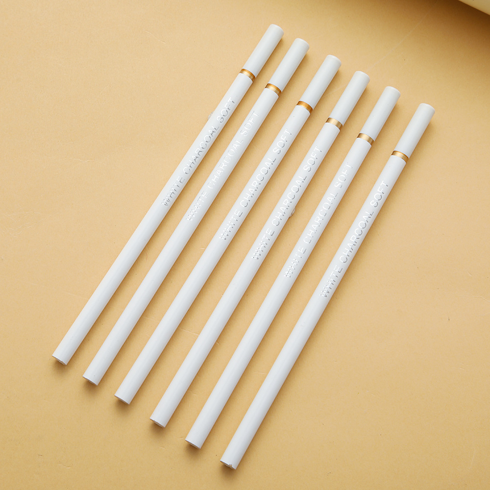 White charcoal pen high-gloss pen sketch painting sketch for art students white charcoal pen