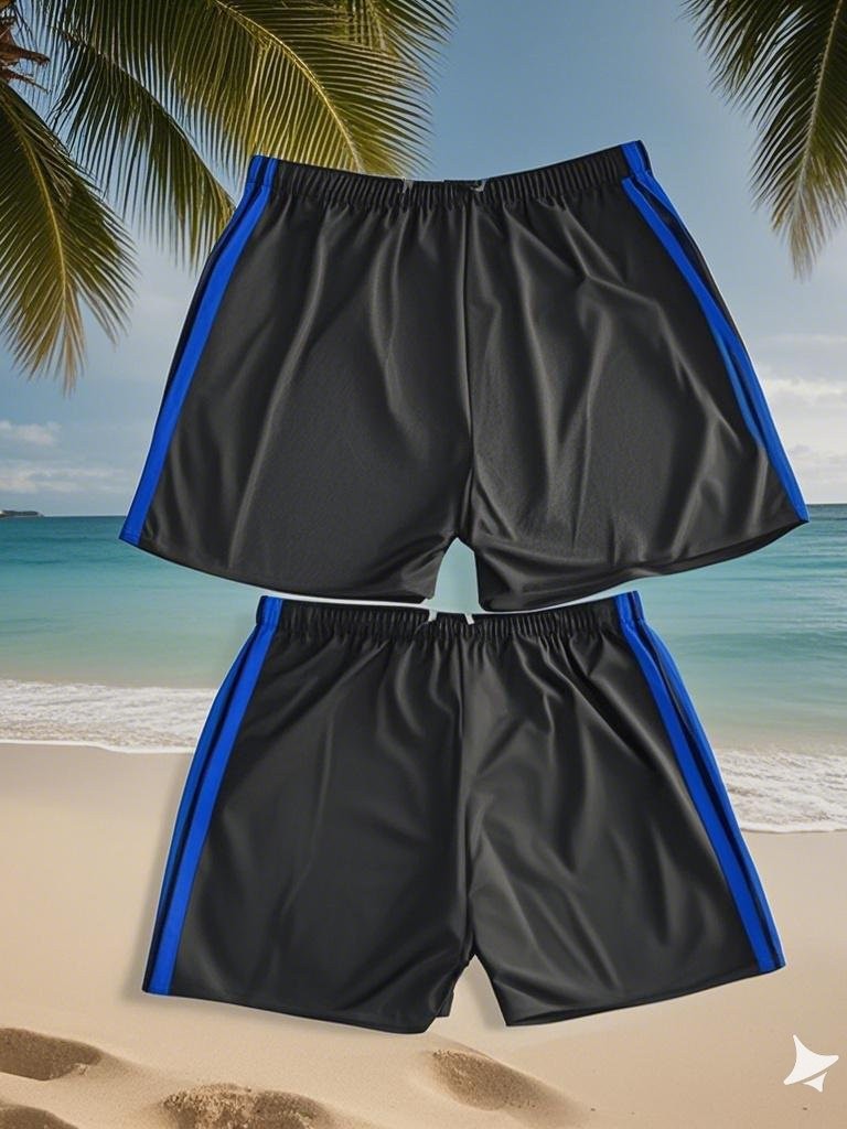 Factory direct disposable hot spring beach water park black boxer swimming trunks men's parallel bars pants fashion swimming trunks