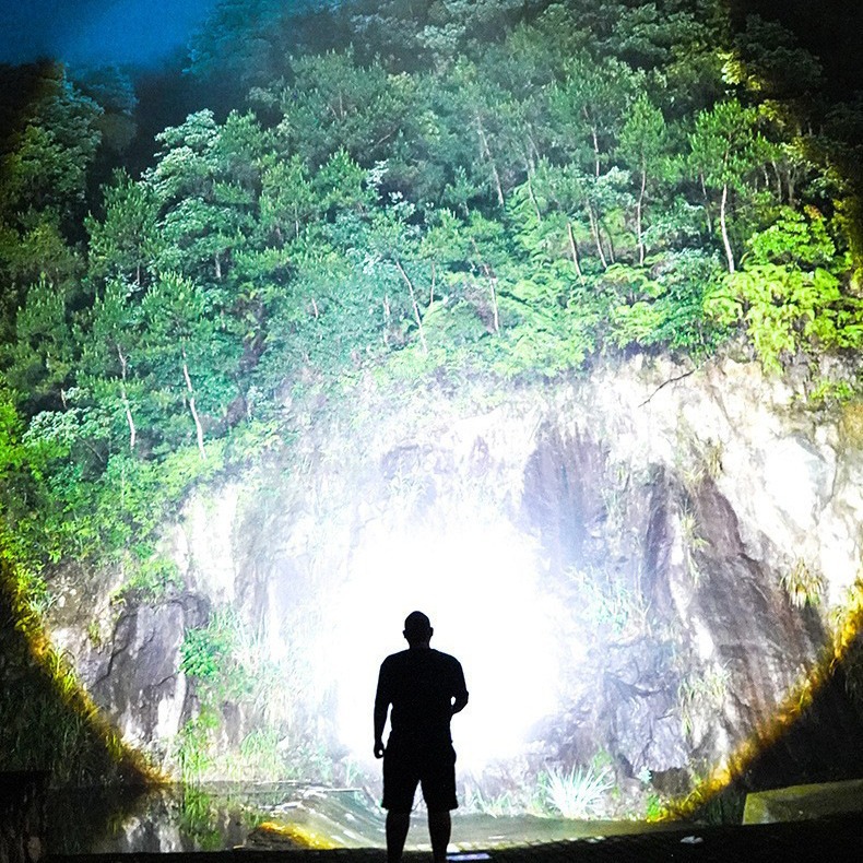 New Strong Light Camera Headlight Sensor Light Home Outdoor Long-Range Lighting Headlamp Night Fishing Night Fishing Light