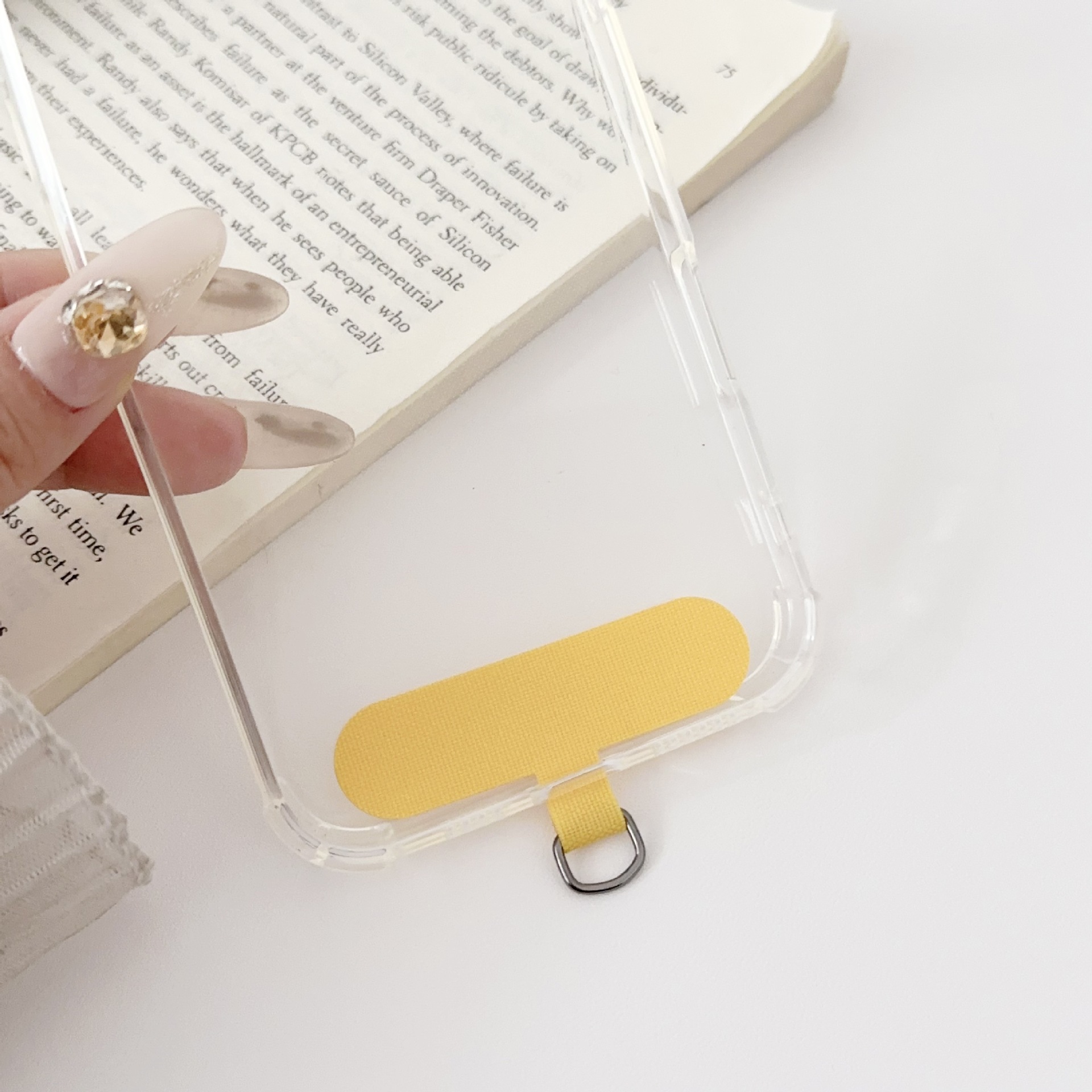 Mobile Phone Shell Lanyard Fixing Card Card Sticker Clip Universal Clip Removable Phone Rope Sticker Connecting Sheet Gasket