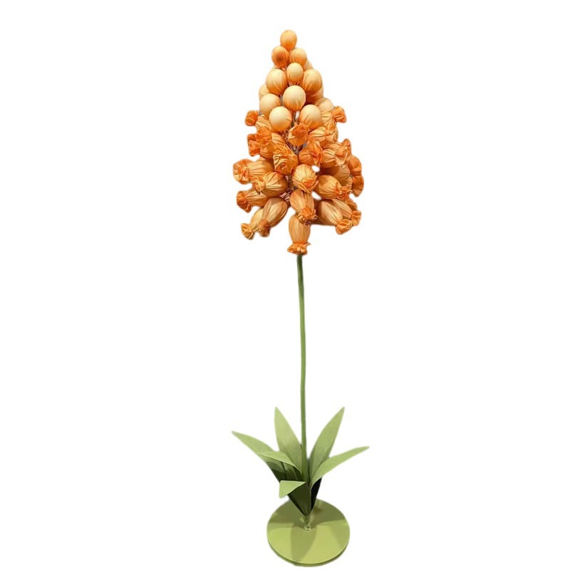 Real Big Flower hyacinth flower bubble silk flower wedding stage decoration wedding decoration shopping mall window beautiful Chen