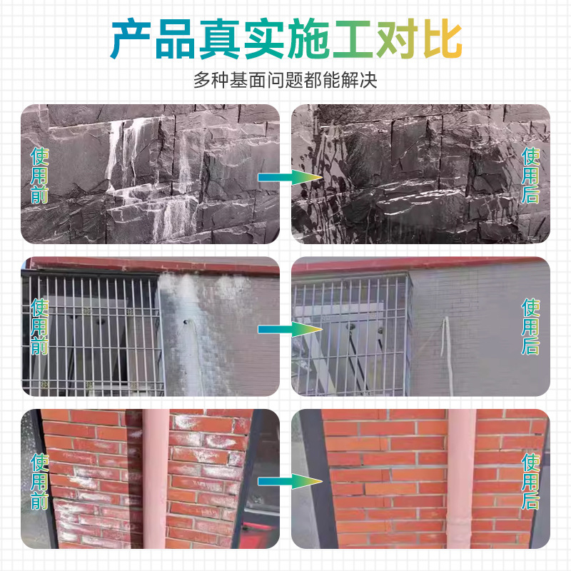 Wall Alkali Removal Agent for Dealing with Wall Alkali Buildup, Whitening, Mold, and Mildew; Alkali Cleaner and Anti-Alkali Agent for Wall Cleaning