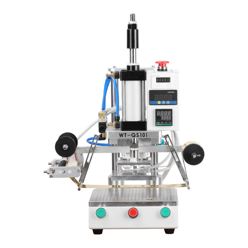 Wt-Qs101 Pneumatic Hot Stamping Machine Business Card Logo Embossing Machine Cosmetic Red Packet Invitation Gift Paper Box Tian