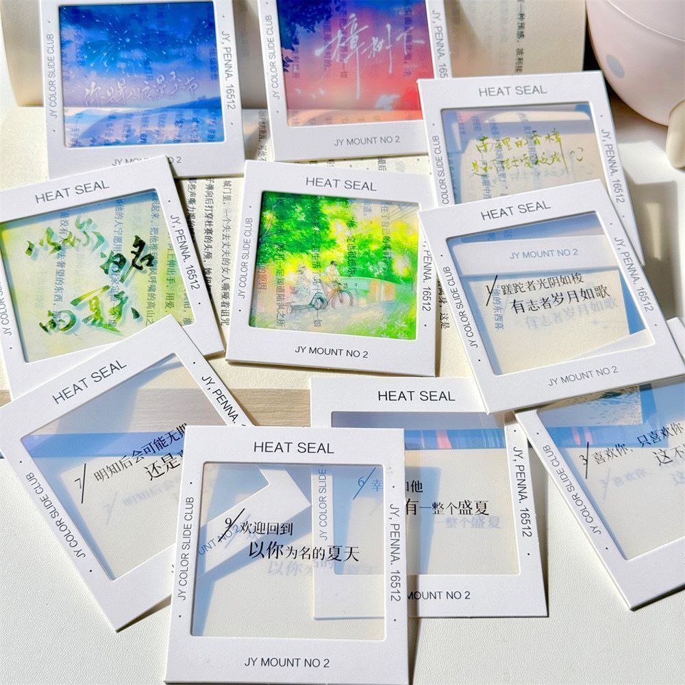 Reverse Film Empty Paper Frame Reverse Film Positive Bookmark Ins Xiaohongshu Same Style Transparent Card Holder Paper Film