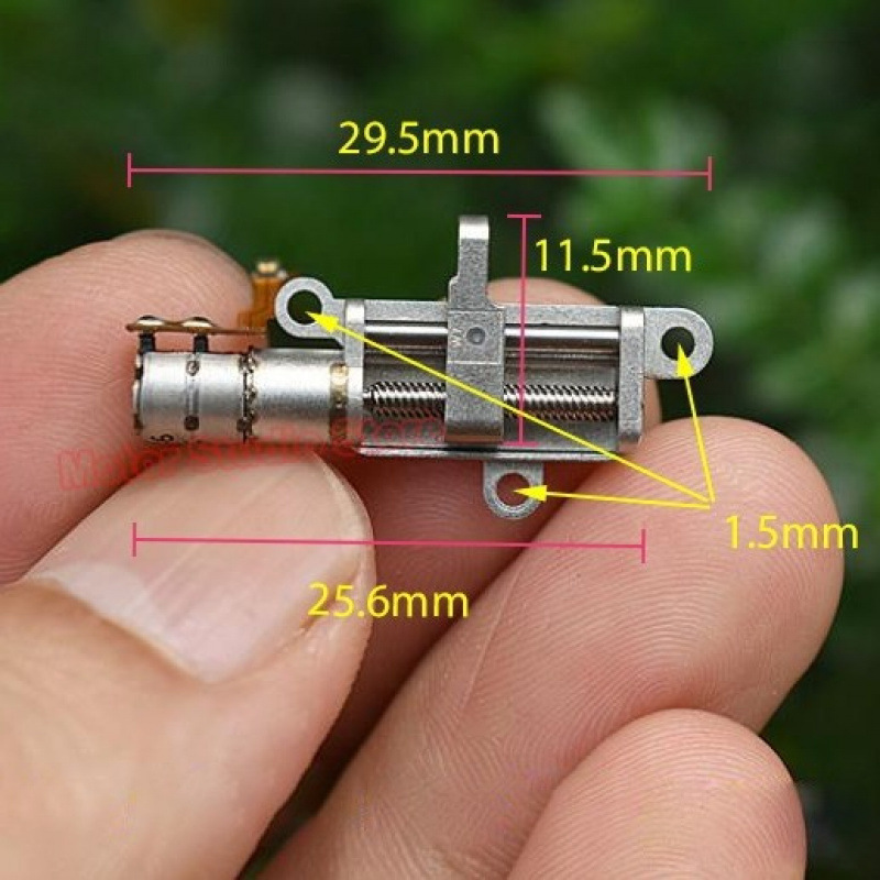 Micro Screw Stepper Motor Slide, All-Metal Planetary Reduction, Mobile Phone Camera Push Rod Lift Motor